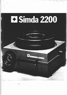 Simda Simda 2200 - Series manual. Camera Instructions.